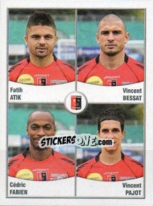 Figurina Atik / Bessat / Fabien / Pajot - FOOT 2010-2011 n. 550 - Panini
