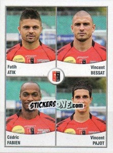 Figurina Atik / Bessat / Fabien / Pajot - FOOT 2010-2011 - Panini