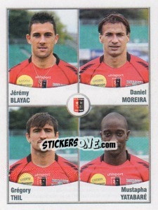 Figurina Blayac / Moreira / Thil / Yatabare - FOOT 2010-2011 n. 551 - Panini