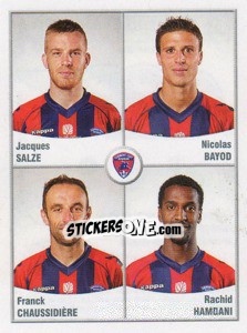 Cromo Salze / bayod / chaussidiere / hamdani - FOOT 2010-2011 - Panini