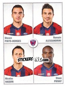 Figurina Borges / Alessandrini / Haquin / Privat - FOOT 2010-2011 n. 565 - Panini