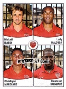 Figurina Isabey / malouda / mandanne / sankhare - FOOT 2010-2011 n. 571 - Panini
