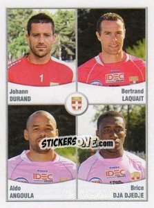 Figurina Durand / Laquait / Angoula / Dja Djedje - FOOT 2010-2011 - Panini