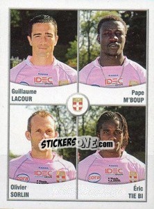 Cromo Lacour / M'Boup / Sorlin / Tie Bi - FOOT 2010-2011 - Panini