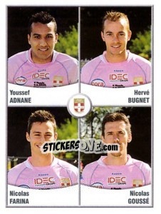 Sticker Adnane / bugnet / farina / gousse - FOOT 2010-2011 - Panini