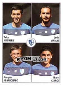 Sticker Maubleu / viviani / abardonado / cianci - FOOT 2010-2011 - Panini