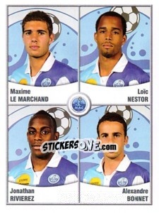 Cromo Le Marchard / nestor / rivierez / bonnet - FOOT 2010-2011 - Panini