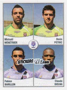 Figurina Menetrier / Petric / Barillon / Dielna - FOOT 2010-2011 - Panini