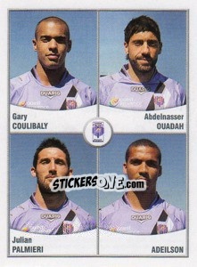 Sticker Coulibaly / Oudah / Palmieri / Adeilson - FOOT 2010-2011 - Panini