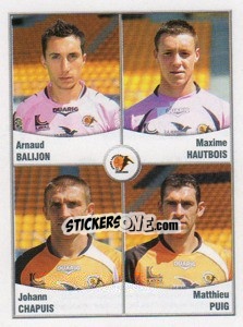 Cromo Balijon / Hautbois / Chapuis / Puig - FOOT 2010-2011 - Panini