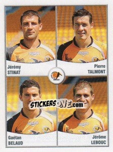 Figurina Stinat / Talmont / Belaud / Lebouc - FOOT 2010-2011 n. 605 - Panini