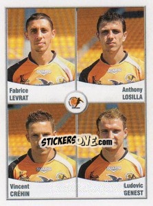 Figurina Levrat / Losilla / Chehin / Genest - FOOT 2010-2011 n. 606 - Panini