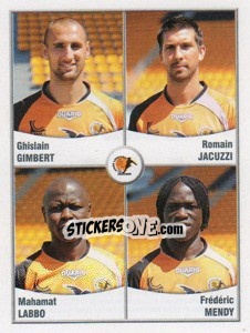 Figurina Gimbert / Jacuzzi / Lambo / Mendy - FOOT 2010-2011 n. 607 - Panini