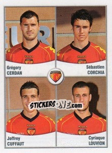 Sticker Cerdan / Corchia / Cuffaut / Louvion - FOOT 2010-2011 - Panini