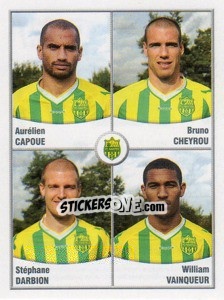 Cromo Capoue / Bruno Cheyrou / Darbion / William Vainqueur - FOOT 2010-2011 n. 627 - Panini