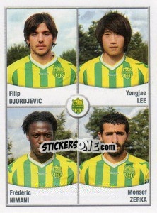 Sticker Filip Djordjevic / Lee / Nimani / Zerka - FOOT 2010-2011 n. 628 - Panini