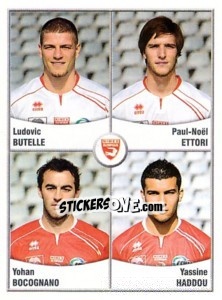 Sticker Butelle / Ettori / Bocoghano / Haddou - FOOT 2010-2011 - Panini