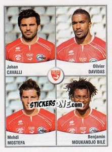 Cromo Cavalli / Davidas / Mehdi Mostefa / Benjamin Moukandjo - FOOT 2010-2011 - Panini