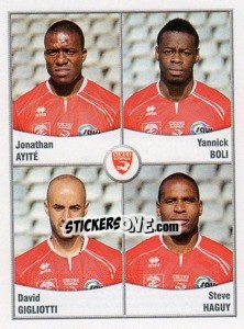 Sticker Ayite / Boli / Gigliotti / Haguy - FOOT 2010-2011 - Panini