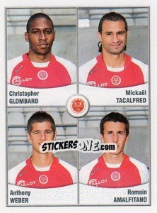 Sticker Glombard / Tacalfred / Weber / Romain Amalfitano - FOOT 2010-2011 n. 640 - Panini