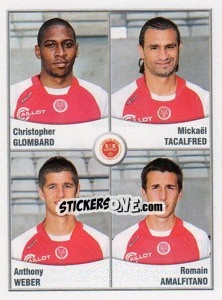 Sticker Glombard / Tacalfred / Weber / Romain Amalfitano - FOOT 2010-2011 - Panini