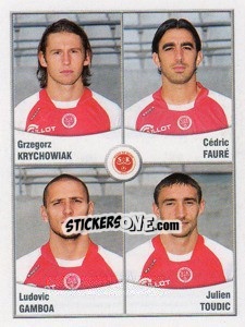 Sticker Grzegorz Krychowiak / Faure / Gamboa / Toudic - FOOT 2010-2011 n. 642 - Panini