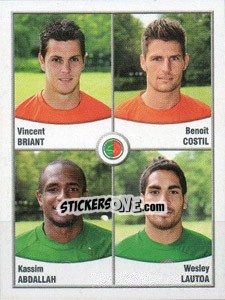 Sticker Briant / costil / abdallah / lautoa - FOOT 2010-2011 - Panini