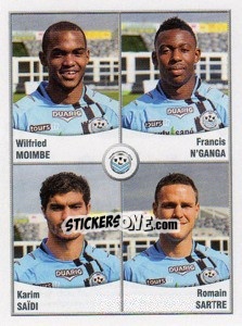 Sticker Moimbe / N'Ganga / Saidi / Sartre - FOOT 2010-2011 - Panini