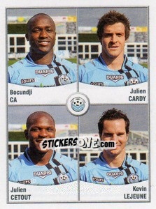 Sticker Ca / Cardy / Cetout / Lejeune - FOOT 2010-2011 - Panini
