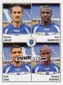 Sticker Jarjat / Marester / Sanz / Beauvue - FOOT 2010-2011 n. 661 - Panini