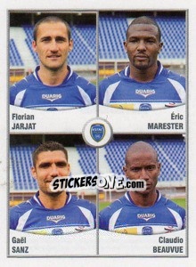 Cromo Jarjat / Marester / Sanz / Beauvue - FOOT 2010-2011 - Panini