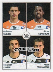 Sticker Gauclin / Gnanhouan / Cantini / Delhommeau - FOOT 2010-2011 - Panini