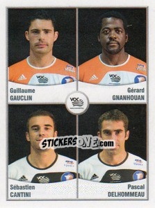 Figurina Gauclin / Gnanhouan / Cantini / Delhommeau - FOOT 2010-2011 n. 667 - Panini