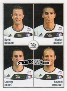 Sticker Bouard / Diguiny / Herve / Macquet - FOOT 2010-2011 - Panini