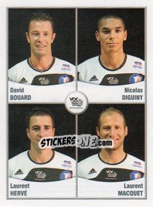 Cromo Bouard / Diguiny / Herve / Macquet - FOOT 2010-2011 - Panini