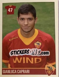 Sticker Gianluca Caprari - AS Roma 2011-2012 n. 13 - Erredi Galata Edizioni