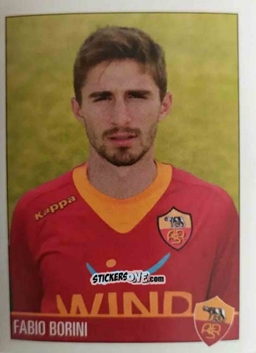Sticker Fabio Borini - AS Roma 2011-2012 n. 26 - Erredi Galata Edizioni