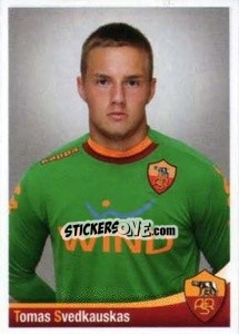 Sticker Tomas Svedkauskas - AS Roma 2012-2013 - Erredi Galata Edizioni