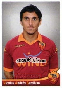 Cromo Nicolas Andrés Burdisso - AS Roma 2012-2013 - Erredi Galata Edizioni