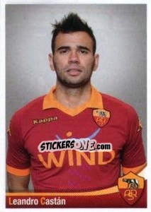 Cromo Leandro Castan - AS Roma 2012-2013 n. 33 - Erredi Galata Edizioni