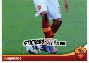 Sticker Marcos Aoás Correa Marquinhos (puzzle 2) - AS Roma 2012-2013 n. 41 - Erredi Galata Edizioni