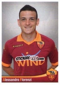 Sticker Alessandro Florenzi - AS Roma 2012-2013 - Erredi Galata Edizioni