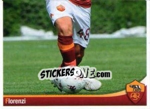 Sticker Alessandro Florenzi (puzzle 2) - AS Roma 2012-2013 n. 56 - Erredi Galata Edizioni