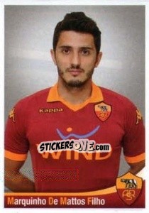 Sticker Marquinho De Mattos Filho - AS Roma 2012-2013 n. 60 - Erredi Galata Edizioni