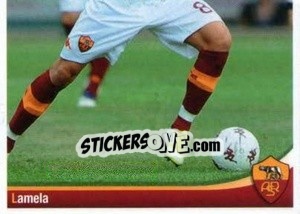 Cromo Erik Lamela (puzzle 2) - AS Roma 2012-2013 - Erredi Galata Edizioni