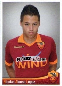 Figurina Nicolas Alonson Lopez - AS Roma 2012-2013 - Erredi Galata Edizioni