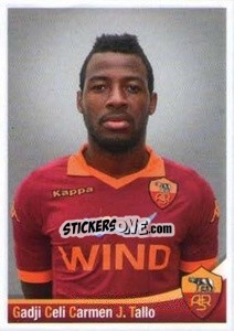 Cromo Gadji Celi Carmen J. Tallo - AS Roma 2012-2013 - Erredi Galata Edizioni