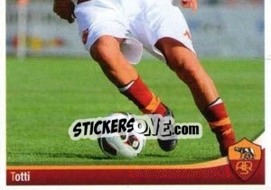 Sticker Francesco Totti (puzzle 2) - AS Roma 2012-2013 n. 92 - Erredi Galata Edizioni