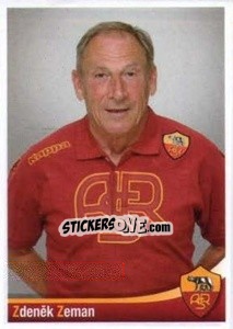 Sticker Zdeněk Zeman - AS Roma 2012-2013 n. 93 - Erredi Galata Edizioni
