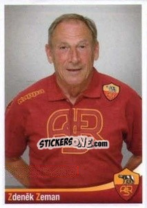 Sticker Zdeněk Zeman - AS Roma 2012-2013 - Erredi Galata Edizioni